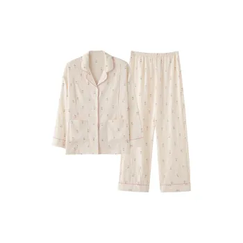 WANANNI Pajama Set Women's Light Apricot