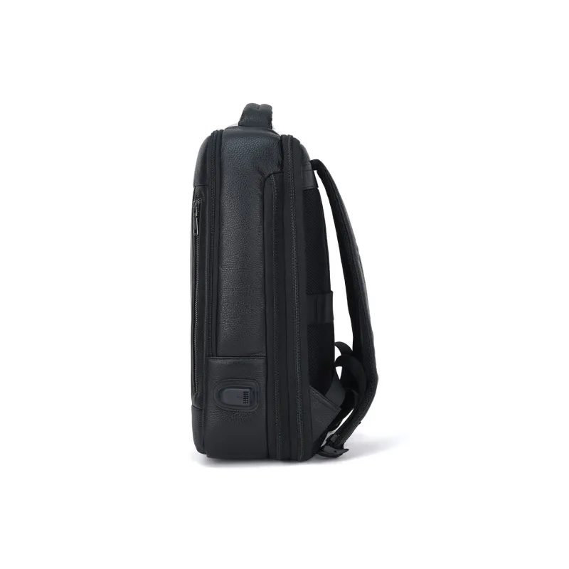ROBERTA DI CAMERINO Cow Leather With Fabric Backpack Men's Black-2
