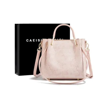 CAEISL&KCIEL Polyurethane Handbag Women's Embroidery Powder