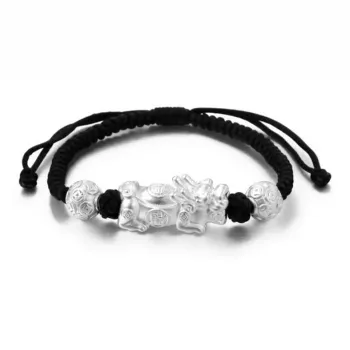 CHINA GOLD 999 Fine Silver Bracelets Unisex