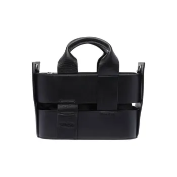Vic Matie Calfskin Shoulder Bag, Crossbody Bag, Handbag Women's Black