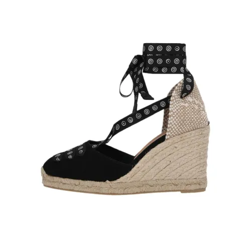 10 CORSO COMO x Castañer Coralia Wedge Heel High Heels Women's Black
