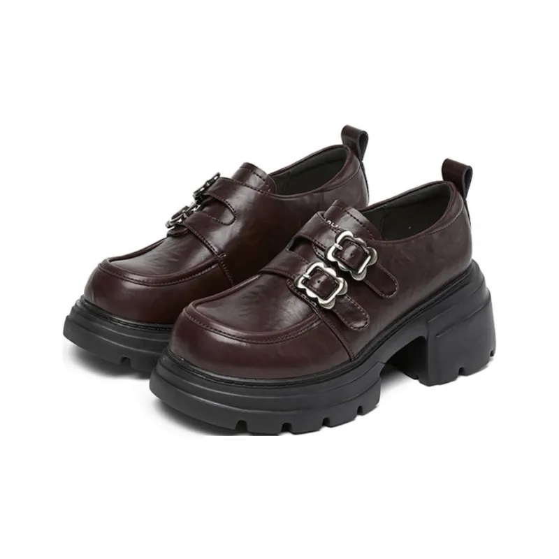 DAPHNE Loafers Women's Black, Beige, Burgundy-8