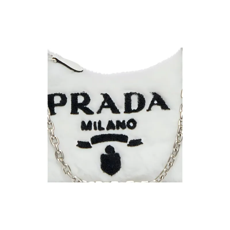 PRADA Re-Edition Wool 3-in-1 Combo Bag Handbag Shoulder Bag Women's White-4