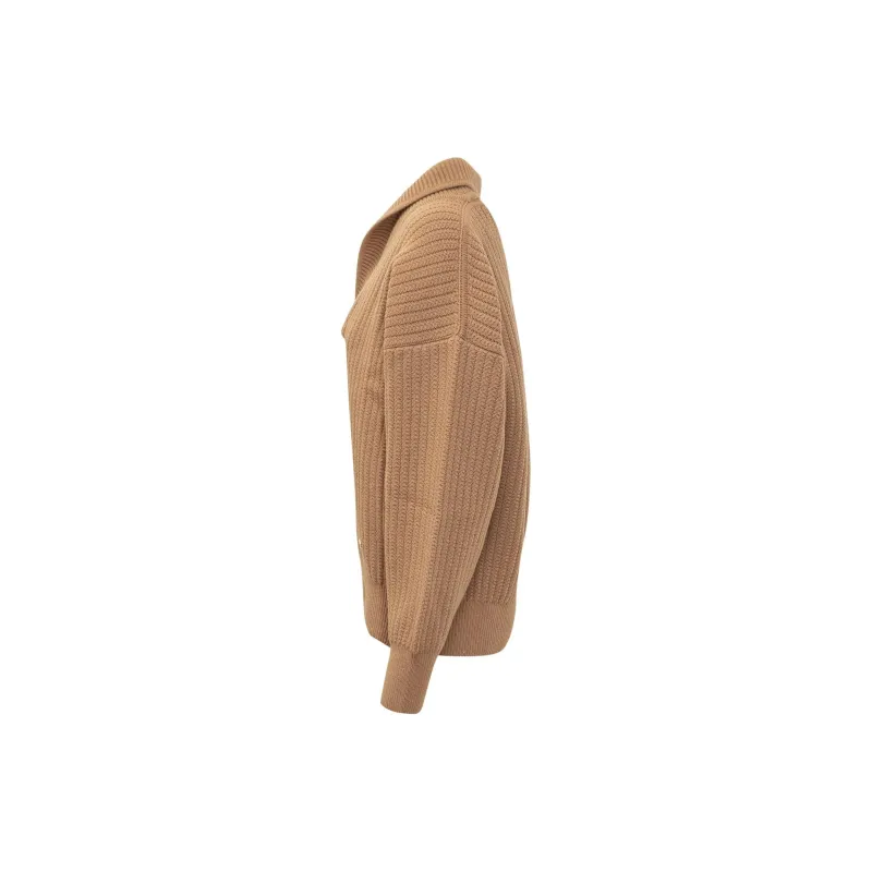 Victoria Beckham Shawl Collar Drop Shoulder Jumper-2