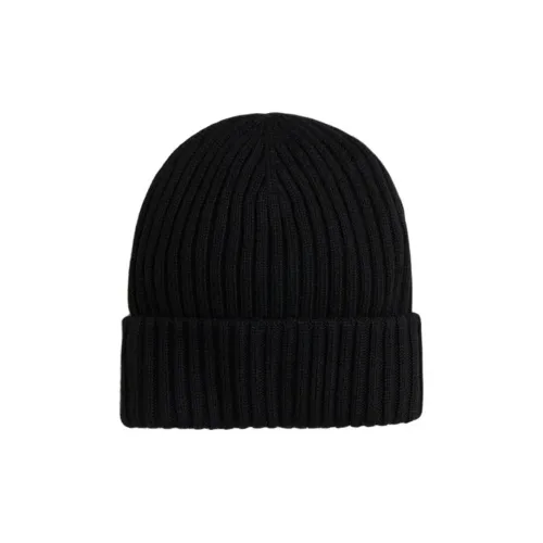 H&M Acrylic Polyamide Polyester Beanies Unisex Black