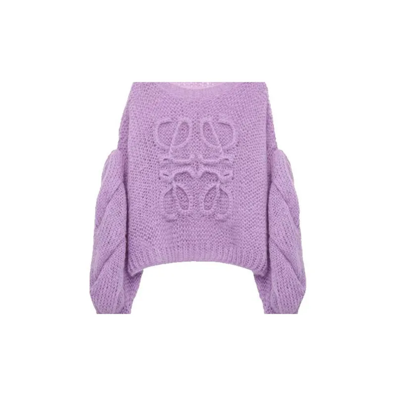 LOEWE Anagram Sweater 'Parma Violet'-3