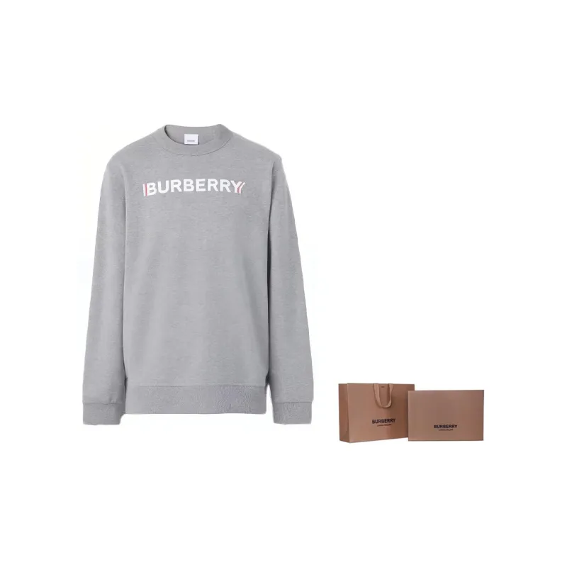 Burberry Logo Print Cotton Sweatshirt-7