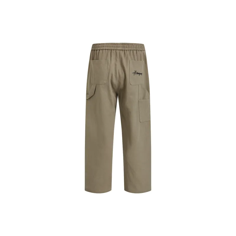 404MOB GANG Casual Pants Unisex Khaki-2