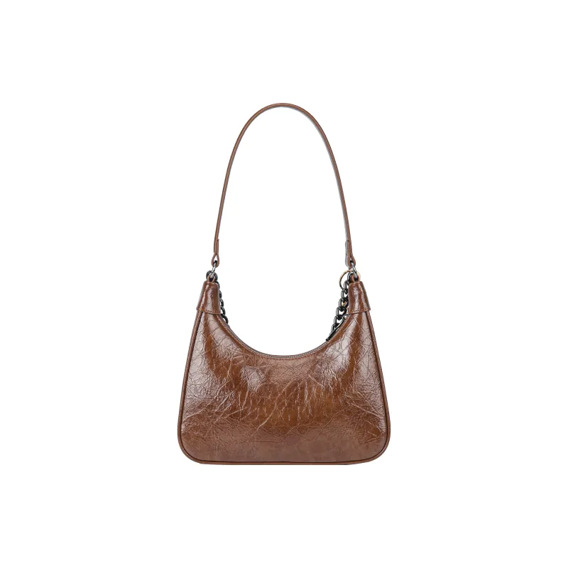 TUCANO Cow Leather One Shoulder Shoulder Bag Handbag Crossbody Bag Regular Women's Brown/Black-2