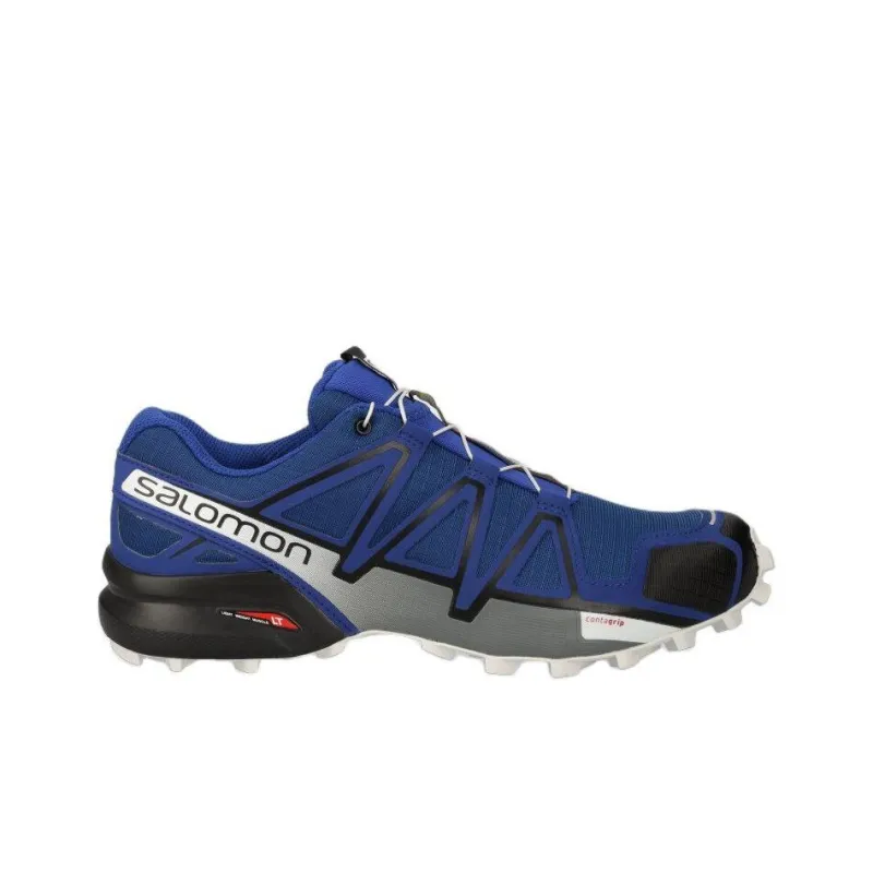 SALOMON Speedcross 4 Anti Slip Wear Resistant Low Top Trekking Shoes Men's Blue-1
