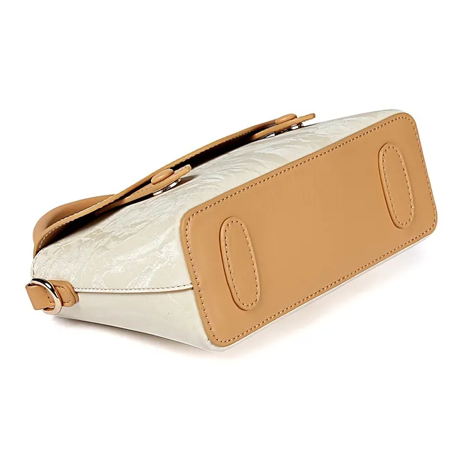 TUCANO PU Shoulder Bag, Crossbody Bag, Handbag Regular Women's Ecru/Black/Camel/Brown-4