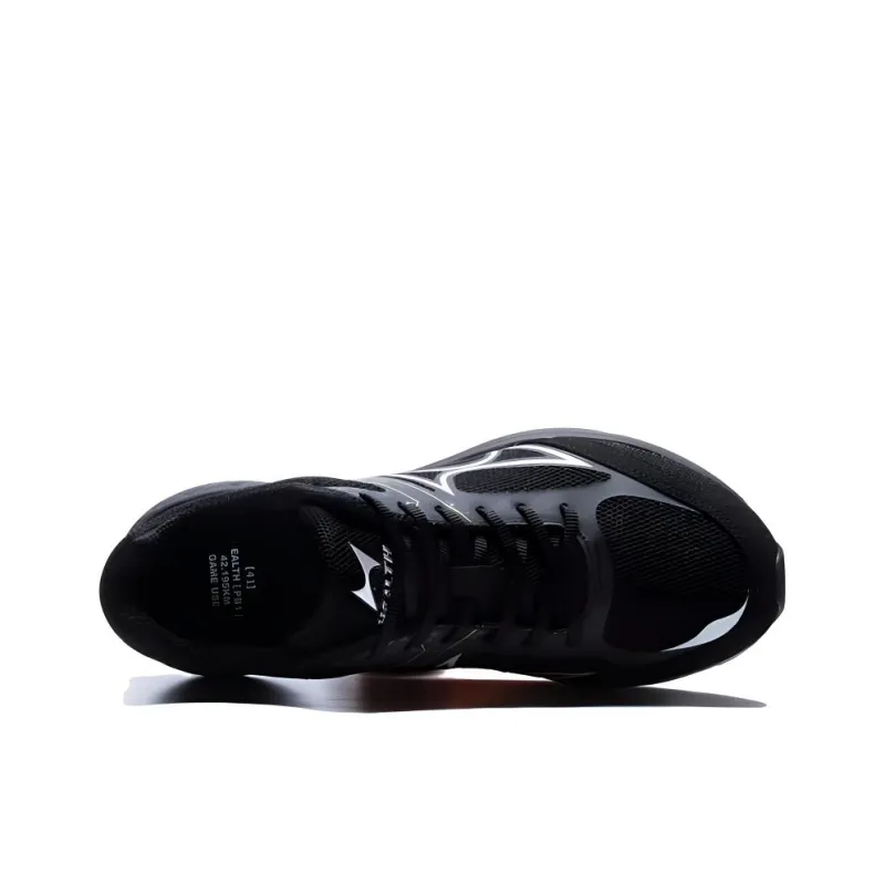 HEALTH PB1 Cushioned Slip Resistant Low Top Running Shoes Unisex Black-1