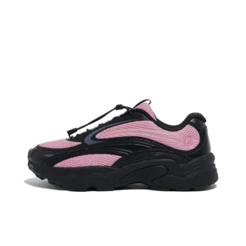 FILA PANTERA Anti Slip Wear Resistant Low Top Casual Shoes Unisex Pink Black
