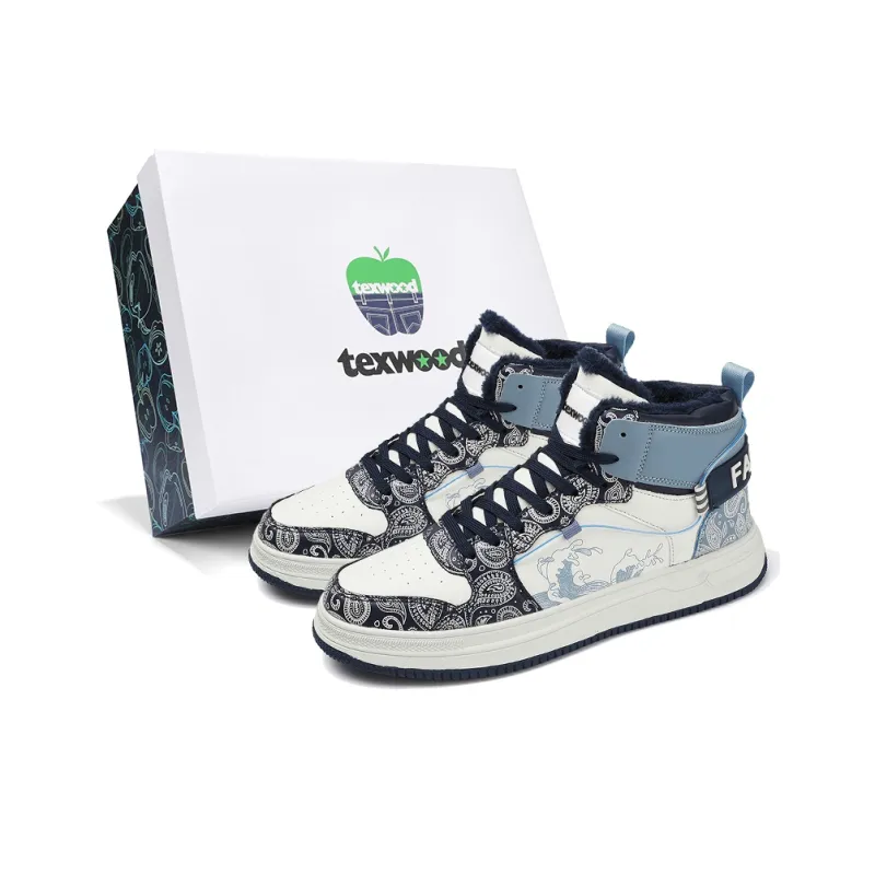 TEXWOOD Warm Anti-Slip And Wear-Resistant High-Top Skateboard Shoes Men's-0