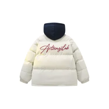 Emoji Puffer Jacket Unisex Black