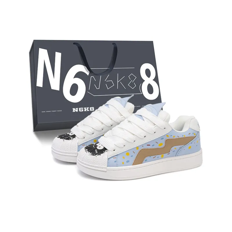 N6K8 Warm Anti-Slip And Wear-Resistant Low-Top Skateboard Shoes Unisex-35