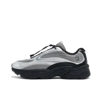 FILA PANTERA Anti Slip Wear Resistant Low Top Casual Shoes Unisex Black Silver