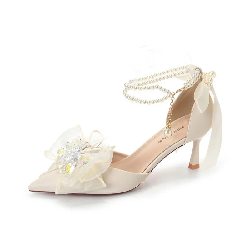 QITUMAUL Slim Heel High Heels 9.5cm Women's-4
