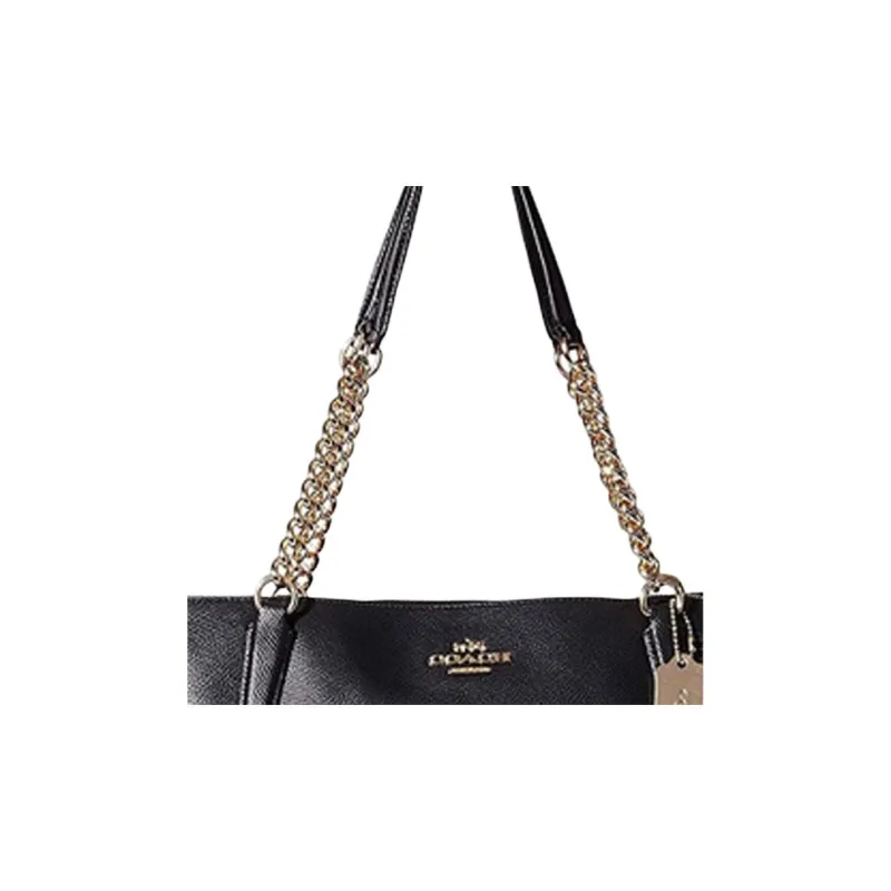 COACH Ava Leather Tote Bag Handbag Shoulder Bag Women's Black-1