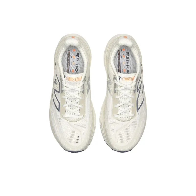 New Balance 1080v14 Anti Slip Wear Resistant Low Top Running Shoes Men's Ivory White 2E Width-2