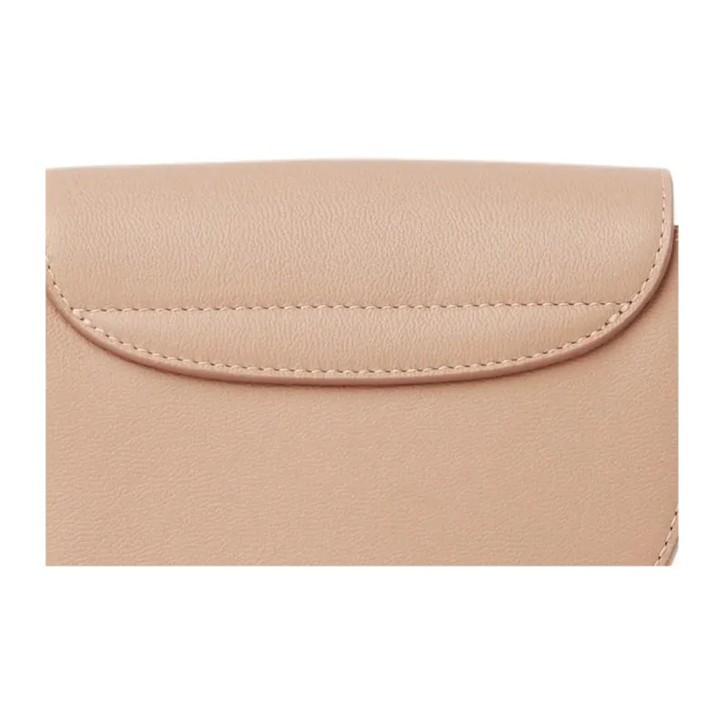 Chloe Suede Evening Party Bag, Wallet, Crossbody Bag, Shoulder Bag Women's Coffee Pink-4