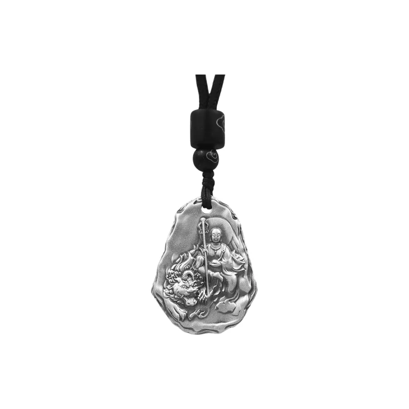 FUYUFU 999 Fine Silver Foot Silver Pendants Unisex-0