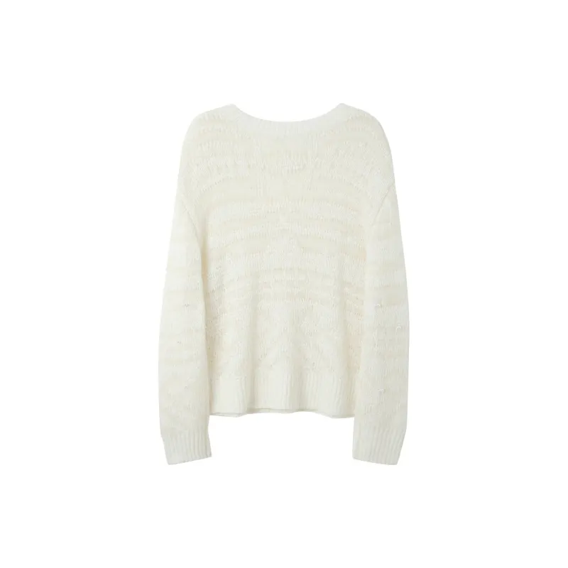 3COLOUR Knitwear Women's Pearl White-1