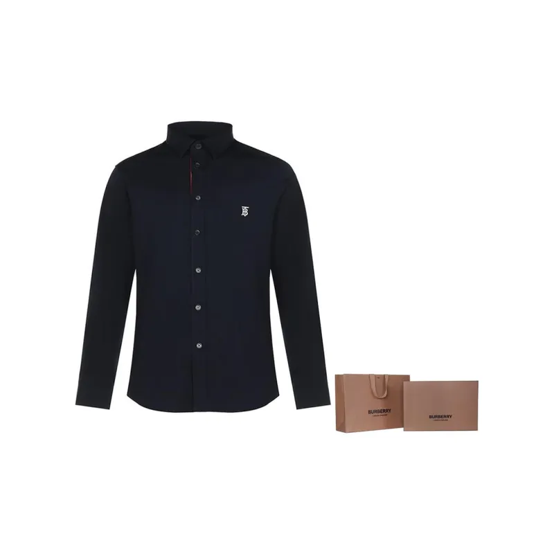 Burberry Monogram Motif Cotton Shirt-7