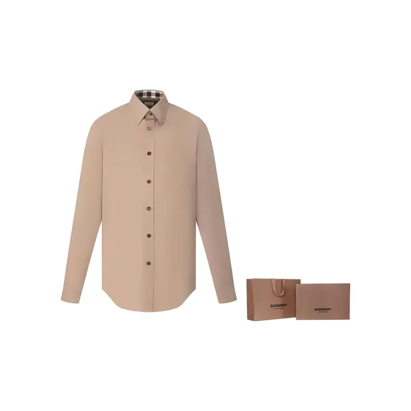 Burberry FW23 Shirt Men's Khaki-7