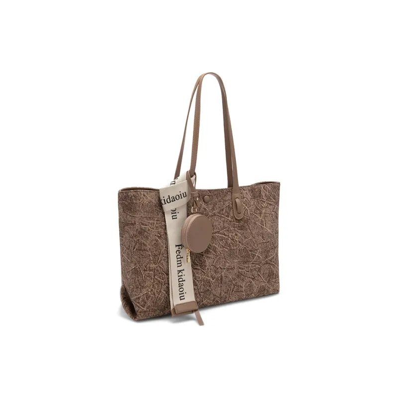 CLEVER& KETCH PU Tote Bag, Shoulder Bag Regular Women's Gray-1