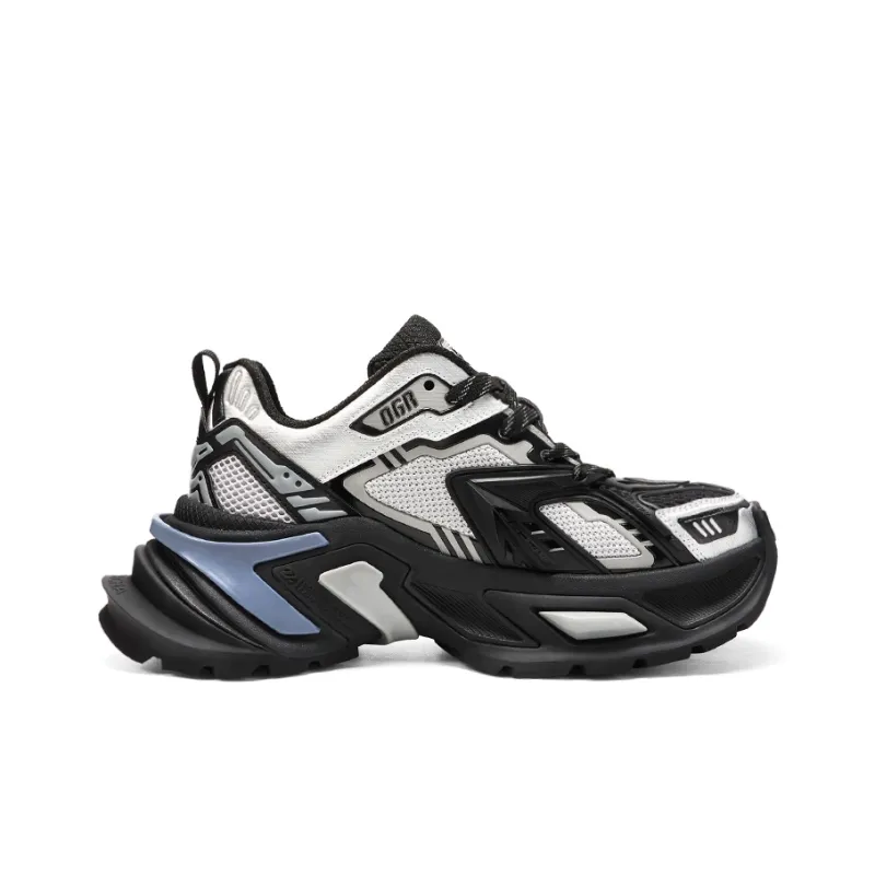 OGR Chunky Sneakers Unisex Low Top Black-1