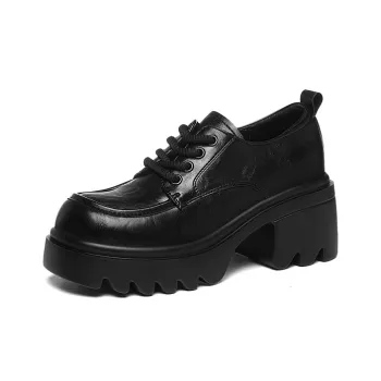 Golden Silk Rabbit Casual Single Shoes Women's