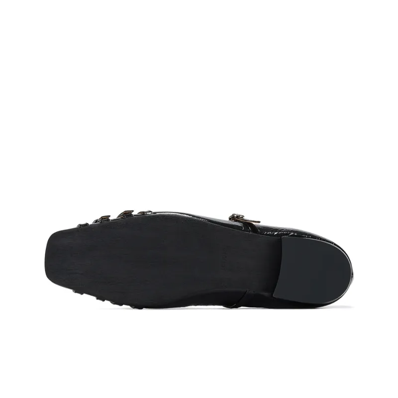 GG CC One Strap Mary Jane Shoes Ballet Unlined Shoes Women's-4