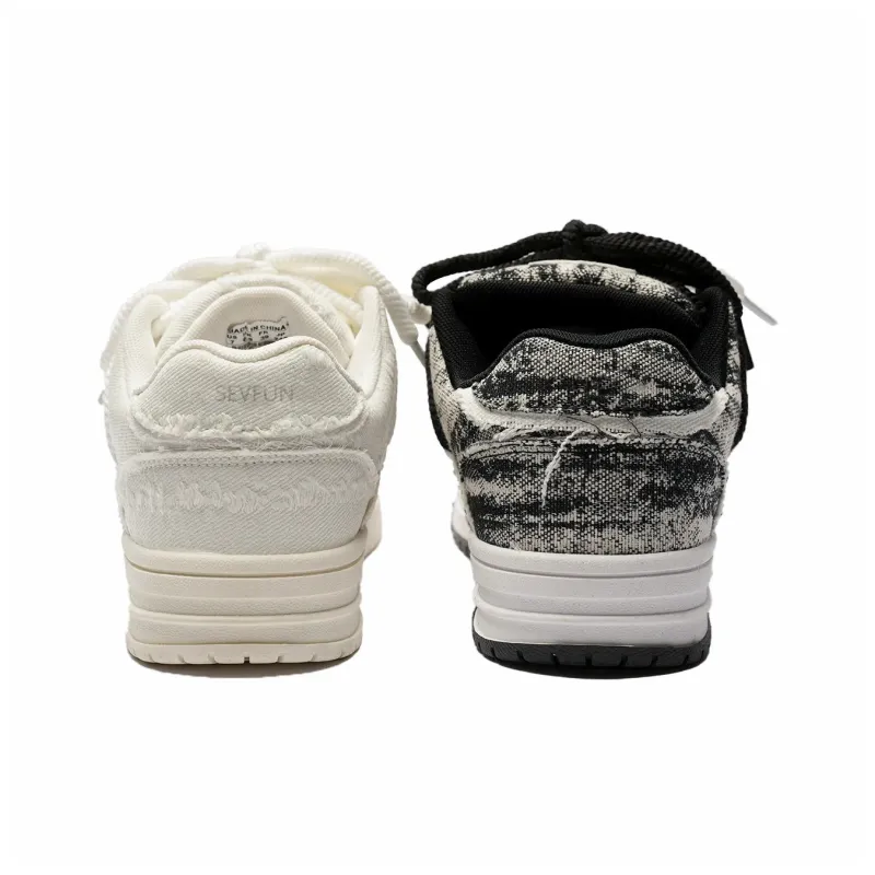 7 SEVFUN Abrasion Resistant Low Top Skateboard Shoes Unisex-23