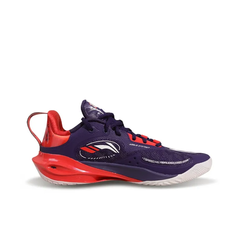 LiNing Flash Strike 11 Cushioning, Slip Resistant, And Abrasion Resistant Low Top Basketball Shoes Men's Navy-1