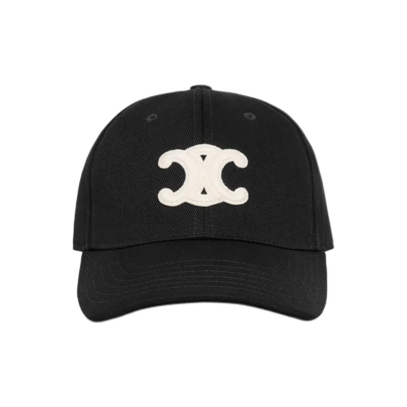 CELINE Triomphe Baseball Cap In Cotton-0