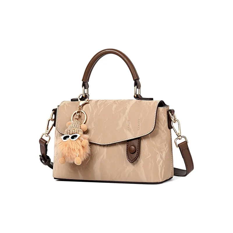 TUCANO PU Shoulder Bag, Crossbody Bag, Handbag Regular Women's Ecru/Black/Camel/Brown-11