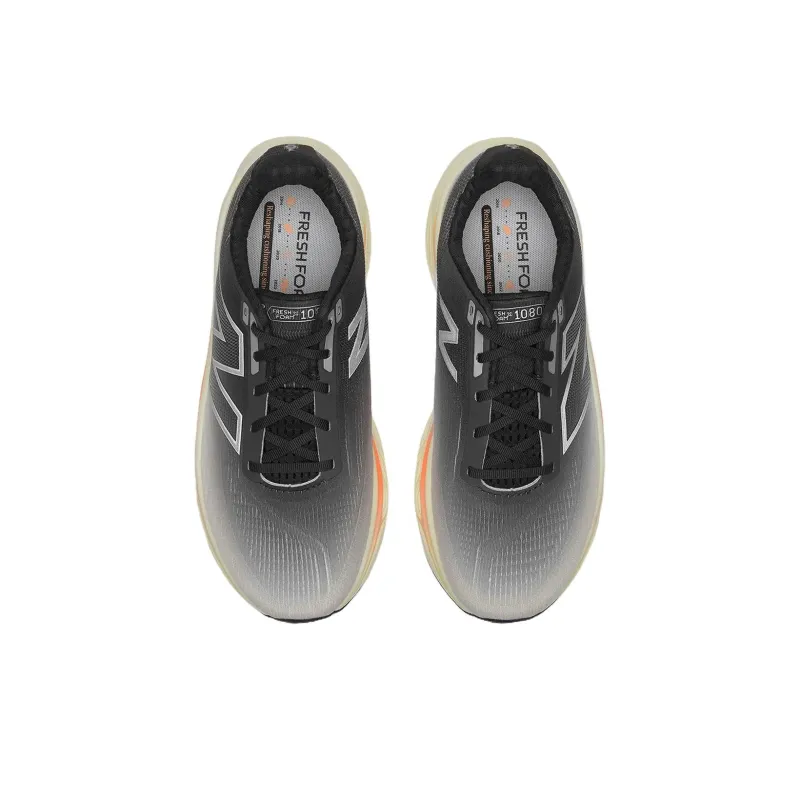 New Balance NB Fresh Foam X 1080 Slip Resistant And Breathable Low Top Running Shoes Men's Gray Black Loose Fit-3
