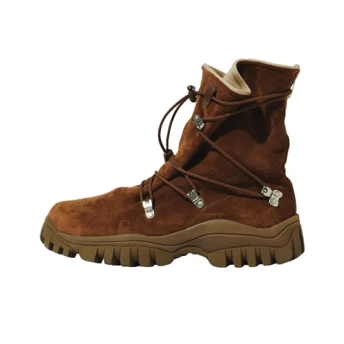 Nonnative x Asics Gel Terrain Anti Slip Wear Resistant High Top Trail Running Shoes Unisex Dark Brown