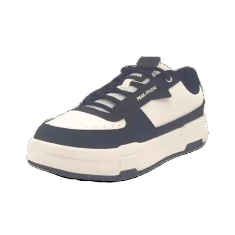 PEAK Taichi Yunji 2.0 Anti Slip Wear Resistant Low Top Skateboard Shoes Women's Black White-2