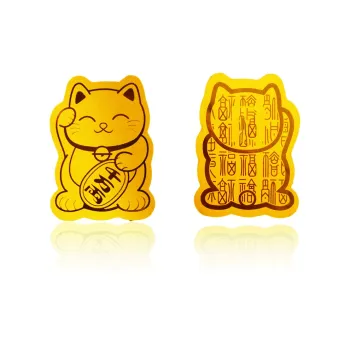 LINGJIE Gold Foil Cell Phone Sticker Unisex