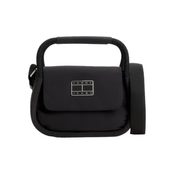 Tommy Hilfiger Recycled Nylon One Shoulder Handbag Women's Black
