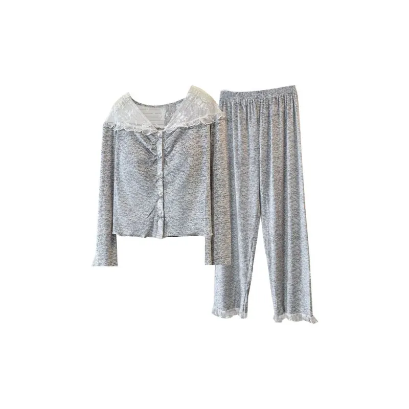 OEING Pajama Set Women's Heather Gray-0