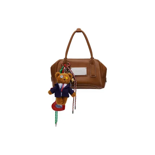 MCMIKO Cow Leather Patchwork With Artificial Leather Crossbody Bag Women
s Nut Brown