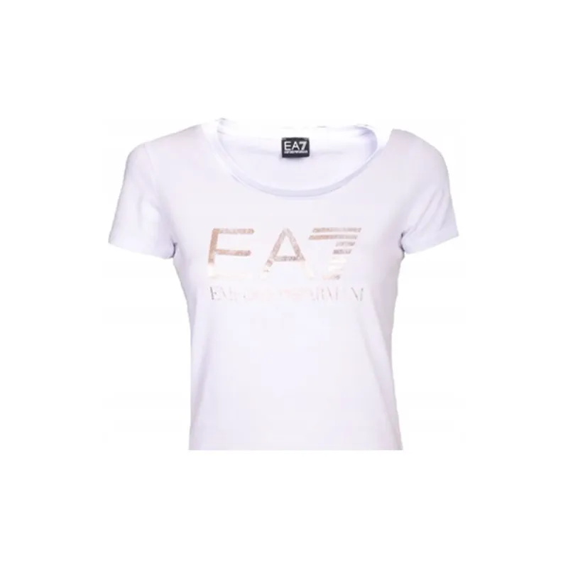 EMPORIO ARMANI EA7 T Shirts Women's White-3