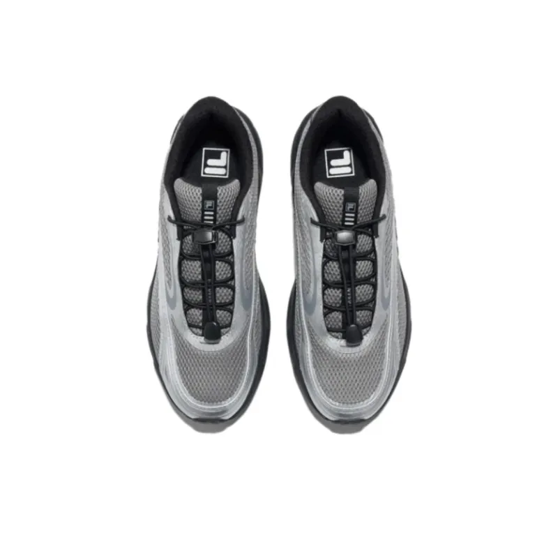 FILA PANTERA Anti Slip Wear Resistant Low Top Casual Shoes Unisex Black Silver-3