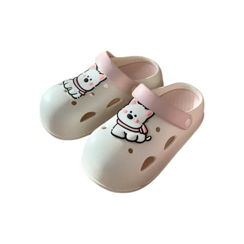 Thin Strips Slippers Women's, White Yellow
