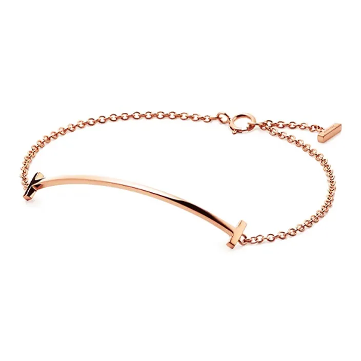 TIFFANY & CO. 18K Rose Gold Bracelets Unisex Rose Gold-1