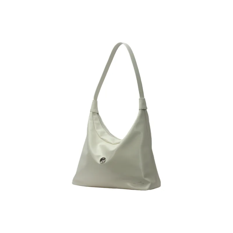 Gudair PU Soft Surface Shoulder Bag Regular Women's Ivory/Black-1